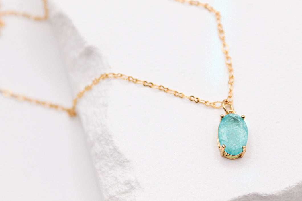 Aquamarine necklace